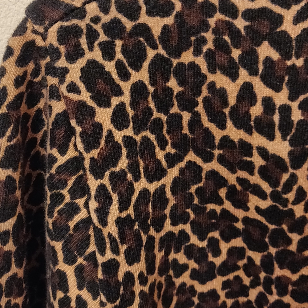 J. Crew Classic Leopard Print Sweatshirt - Picture 5 of 13